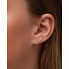 MUMREUES Gold Earrings for Women Trendy 14K Gold Cubic Zirconia