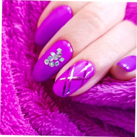 Ipetboom 2bags Micro Diamond Nail Jewelry Nail Art DIY Decor Accessory Shiny Rhinestone Glue Gel for Women