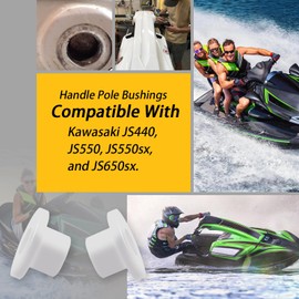 XTPTFABS Handle Pole Bushings/Handle Pole Spring grommets Compatible With Kawasaki JS440, JS550, JS550sx, and JS650sx