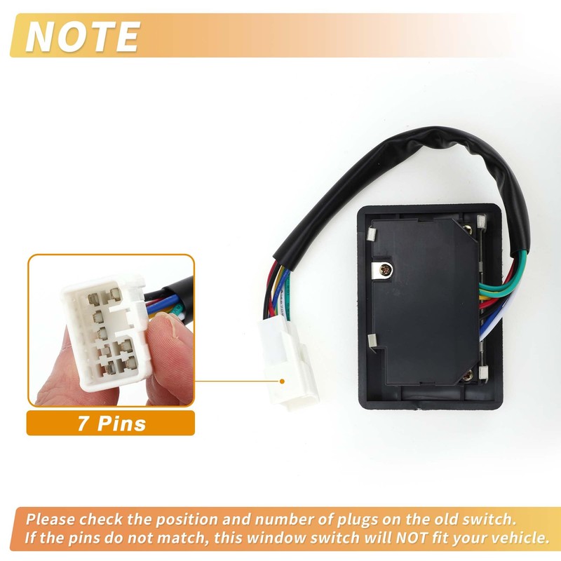 X AUTOHAUX Front Right Driver Side Power Window Switch Window