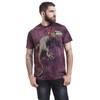 The Mountain Men's Peace Out Gecko T-Shirt, Maroon, Large