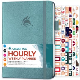 Clever Fox Planner Schedule – Undated Weekly & Monthly Life Planner with Time...
