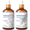 HIQILI HIQILI Peppermint Essential Oil and Turmeric Essential Oil, 100%