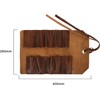 Militaria Stuffs Leather Tool Roll Up Pouch (10 Slots) -