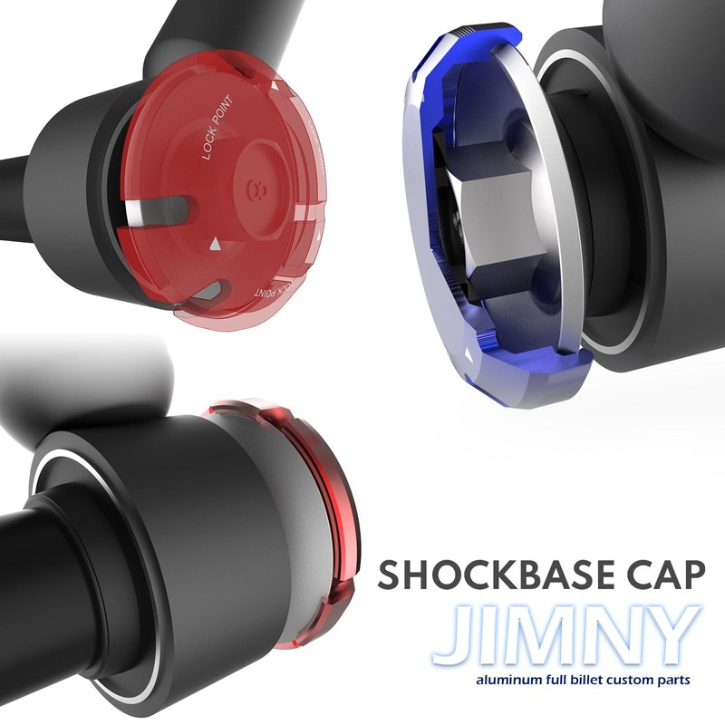 alumania SHOCKBASE CAP 【RED】 for Jimny JB64 Sierra JB74 1