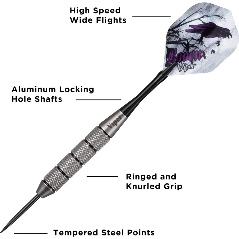 Viper by GLD Products Raven 25 g Steel Tip Darts