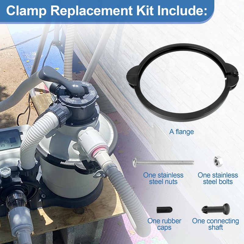Ophjerg SF90110-1 Pool Filter Clamp for Intex Sand Filter Pump