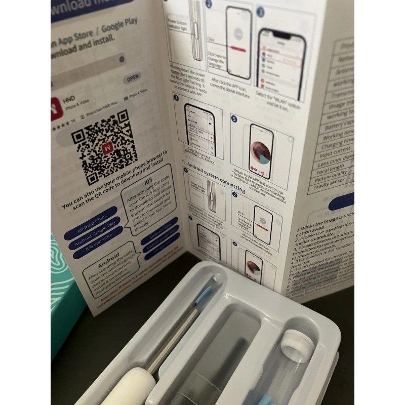 NE Series Smart Visual Ear Cleaner Wireless Camera LED Light