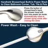 Shower Head with Handheld, All Metal Holder & Extra Long