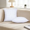 SquarePie Pack of 2 White Sequin Velvet Pillow Covers 18x18