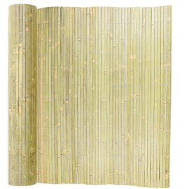 Jollybower 3ft x 13ft Natural Bamboo Slat Fence, Outdoor Split Bamboo Fencing, Decorative Privacy Screen for Garden Backyard Balcony