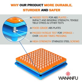 WANANFU Capsule Filling Machine for Size 0 Empty Capsules Vegetarian or Gelatin, Detailed Instructions and Spoon Included