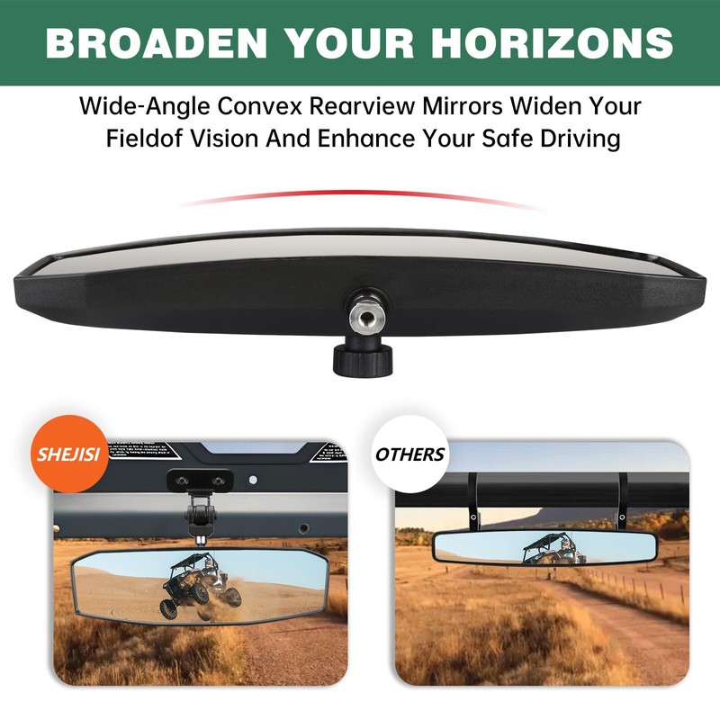 SHEJISI UTV Rear View Mirror Compatible with CFMOTO Uforce 1000/1000