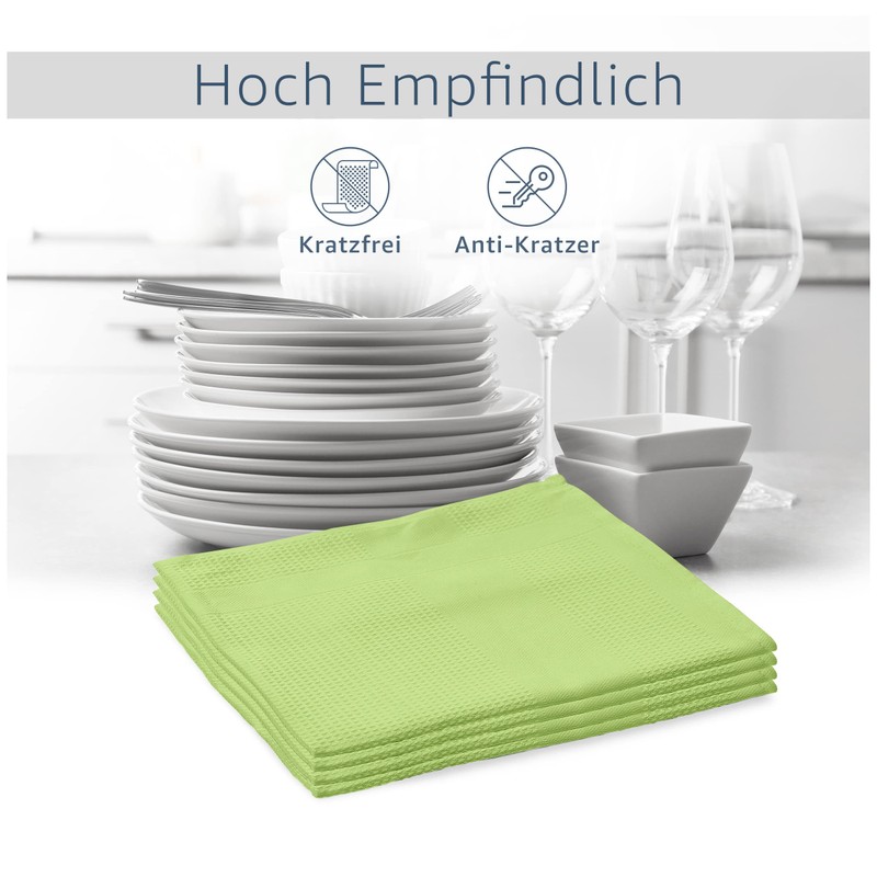Amago - Pack of 5 Glass Cloths 45 x 65