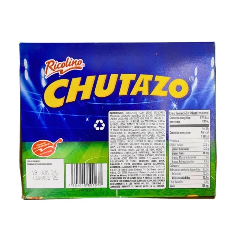 Ricolino 2 Pack Chutazo Ricolino Milk Mexican Chocolate With Eggnog