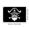 Pirate Flag / 60 x 40 cm / 23.6 x