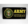DIGIART INTERNATIONAL U.S. ARMY VETARAN METAL NOVELTY CAR LICENSE PLATE