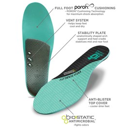 10 Seconds - 3720 Arch Stability Insole: Firm High Arch, for Everyday Comfort. Shock Absorbing Foam with Stability Plate for Long Periods of Standing Comfort. M 8/8.5, W 9.5/10