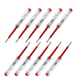 BE-TOOL 10 x Circuit Tester, Electric Tester Pen Screwdriver Voltage Test Pen AC for Electrical Test