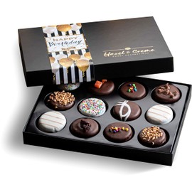 Happy Birthday Cookies - Birthday Cookie Gift Basket - Gourmet Food Gifting for Him/Her (Large, Assorted Flavors)