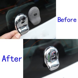 ABS Car Tailgate Switch Frame Cover For Benz Smart 453 Fortwo Forfour 2016-2020 Auto Accessories（Bright Silver）