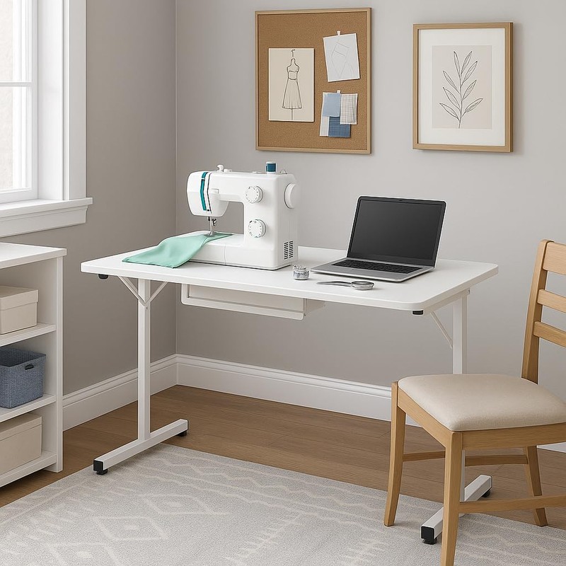 Ergode Gidget I Sewing Table – 2-Position Lift, Sturdy Steel