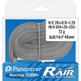 Panaracer R'AIR TH26-125LF-RA Lightweight Tube H/E 26 x 0.9-1.25 (W/O 650 x 20-25C) Presta Valve 48mm Made in Japan