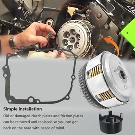 BIGLKNM Clutch Kit & Clutch Basket & Gasket & Oil Filter and Clutch Hub Spanner Tool Fit for Honda Nighthawk 250 CB250 Rebel 250 CMX250X CMX250C