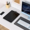 Juvealoe Black Clipboard with Pen Holder, 8.5 x 11 Plastic