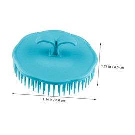 Baluue 5pcs Hair Scalp Brush Slick Shampoo Comb Round Massage Combs Hair Cleaning Brush Portable Scalp Massager Random Color