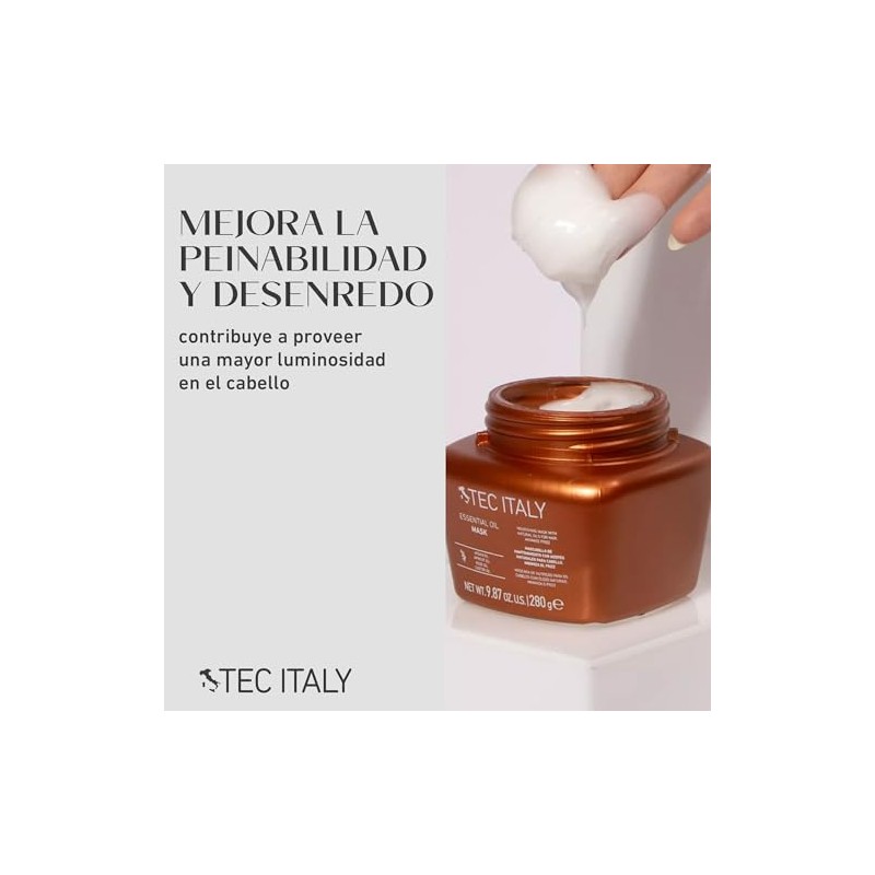 TEC ITALY Essential Oil Mask Mascarilla Hidratante Aceites Naturales 300