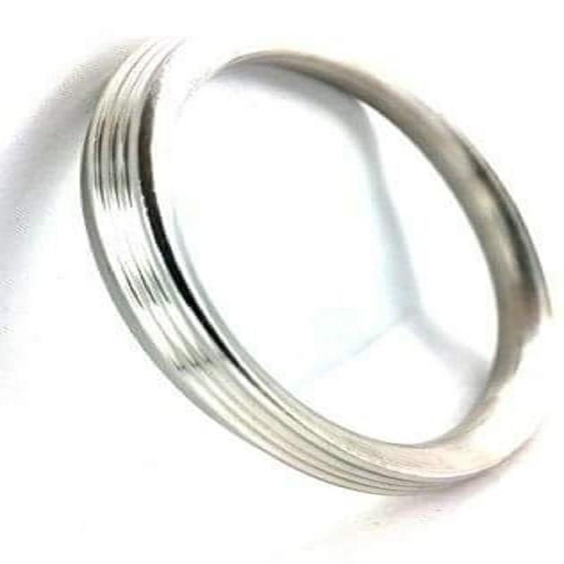 FVLFIL Punjabi/Sikh Stainless Steel Kada/Kara for Men/Women Internal Diameter 6.2