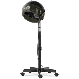 Professional Standing Hair Dryer - 1875W Floor Standing Hooded Dryer Hair Bonnet with Ionic Generator for Professional Salon Station Spa Home Use Hair Drying Treatment Adds Shine Volume (Black)