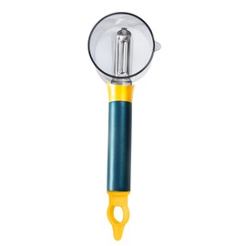 AEX Multifunctional Potato Peeler, Vegetable Peeler, Peelers for Kitchen, Onion Slicer, Cabbage Shredder with Storage Box and Comfortable Grip -[Blue]