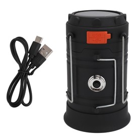 Hand Crank Emergency Light High Brightness Charging Function Waterproof Portable Solar Camping Lantern for Hiking Outdoor