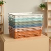 6 Pack Plastic Turn in Paper Trays for Classroom, Storage