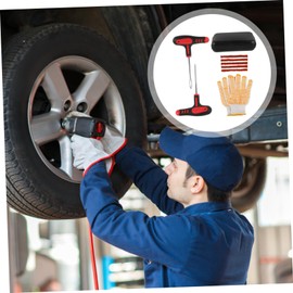 BUGUUYO Vehicle Tire Repair Tool Set Includes Tire Plugs Heavy Duty Puncture Repair Kit Rubber Strip for