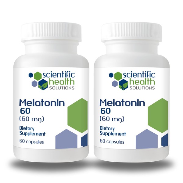 Scientific Health Solutions Melatonin 60mg | High Dosage Melatonin in