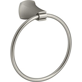 Kohler Rubicon Wall-Mount Towel Ring in Vibrant Brushed Nickel