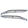 Front Bumper Molding Chrome Trim Set Left and Right Replacement