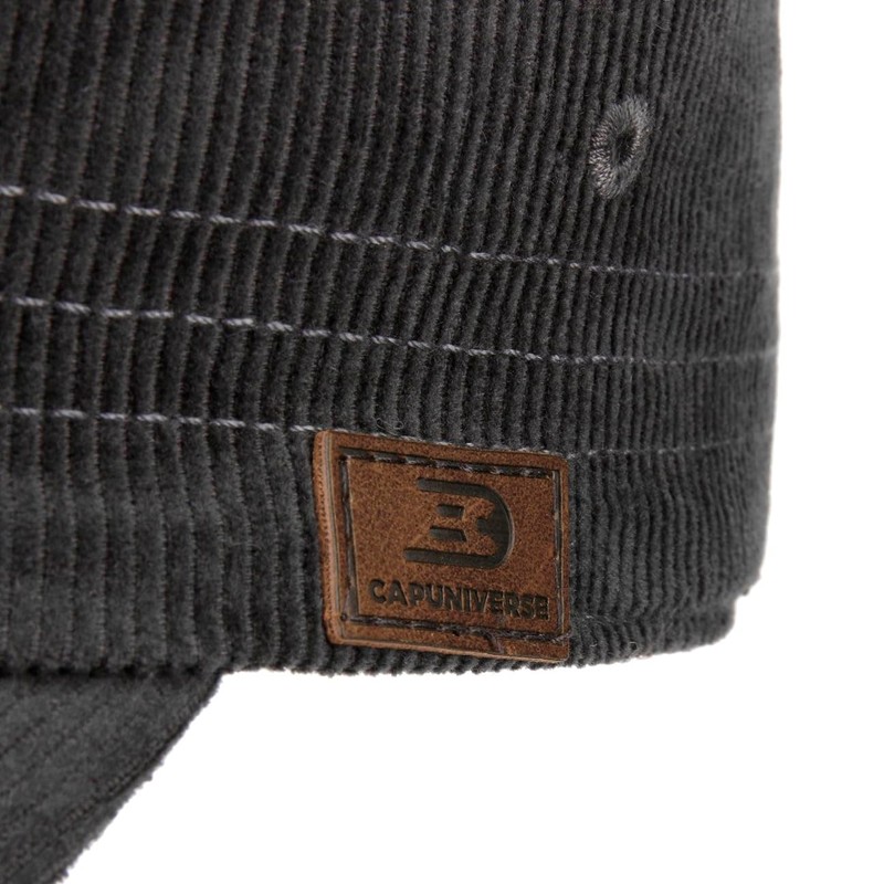 Capuniverse Cord Army Cap – Military Hat Women / Men