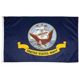 FlagSource U.S. Navy Nylon Military Flag, Made in The USA, 4x6'