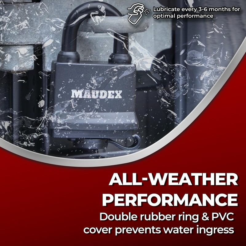 Maudex® IP450 x 4 Locks with 12 keyed Alike
