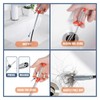 Drain Snake,116 inch Flexible Grabber Claw Pick Up Reacher Tool,Drain