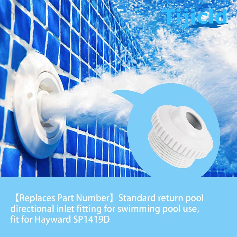 SP1419D Pool Spa Directional Flow Hydrostream Return Jet Fitting White