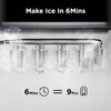 Silonn Countertop Ice Maker, Auto-Cleaning Portable Ice Machine with Ice
