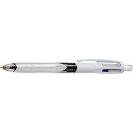 BIC 4 Colours Ballpoint Pen 4 Colours 3 + 1HB, with Pencil, Pack of 1, Ideal for the Office, Home Office or School
