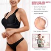 Bafully Women's Post-Operative Support Sports Bra Front Closure Racerback Removable