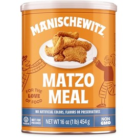 Manischewitz Matzo Meal Canister, 16 Ounce, Great for Breading & for Matzo Ball Mixes (Not for Passover Use)