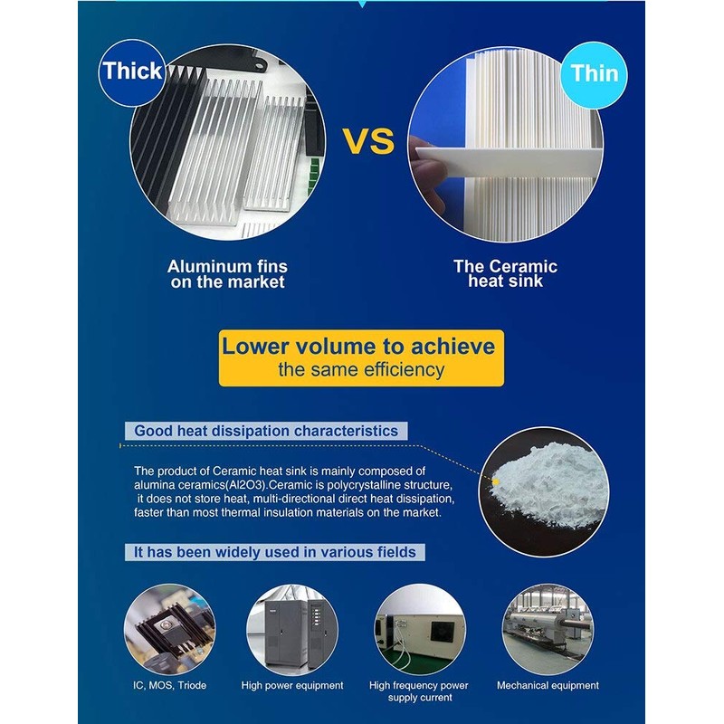 M2 SSD Ceramic Chip Heatsink DIY Laptop PC Memory Cooling